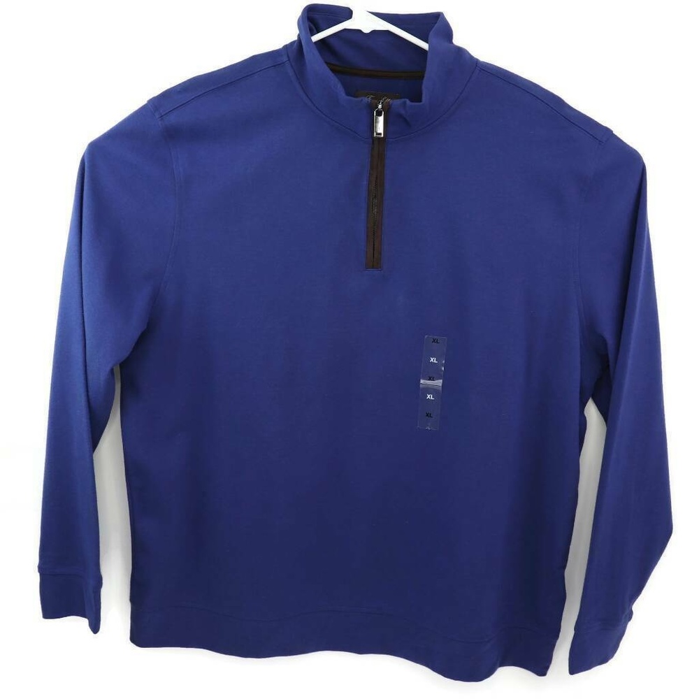 Tasso Elba Mens 1/4 Zip Pullover Sweater Pompadour